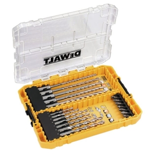 DT70754 DEWALT 19-częściowy zestaw SDS-plus TOUGHCASE™ – śr. 5, 2x 6 (110 mm) / 2x 6, 7, 8, 9, 10, 12 (160 mm)