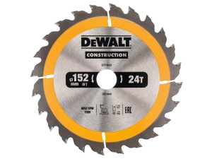DT1930 DEWALT Tarcze do pilarek ręcznych 152x20mm 24T (AC)