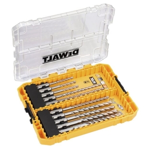 DT70752 DEWALT 10-częściowy zestaw wierteł udarowych SDS-plus TOUGHCASE™ – Ø 5, 2x 6 (110 mm) / 2x 6, 6,5, 2x 8, 10, 12 (160 mm)