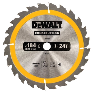 DT1939 DEWALT Tarcze do pilarek ręcznych 184x16mm 24T (AC)