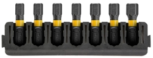 DT70806 DEWALT 7 szt. Bity HEX 25mm TOUGHCASE FLEXTORQ