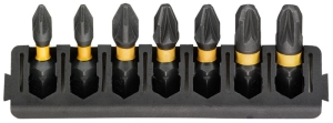 DT70812 DEWALT 7 szt. Bity POZI 25mm TOUGHCASE FLEXTORQ