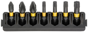 DT70813 DEWALT 7 szt. Bity PZ/TX 25mm TOUGHCASE FLEXTORQ