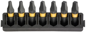 DT70815 DEWALT 7 szt. Bity KWADRAT 25mm TOUGHCASE FLEXTORQ