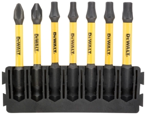 DT70820 DEWALT 7 szt. Bity PH/PZ/TX 57mm TOUGHCASE FLEXTORQ