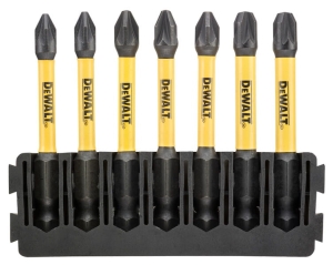 DT70822 DEWALT 7 szt. Bity POZI 57mm TOUGHCASE FLEXTORQ