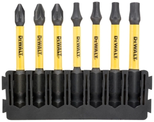 DT70823 DEWALT 7 szt. Bity PZ/TX 57mm TOUGHCASE FLEXTORQ