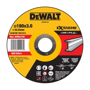 DX7967 DEWALT Tarcza do cięcia metalu 180X22.23X3 mm EXTREME®