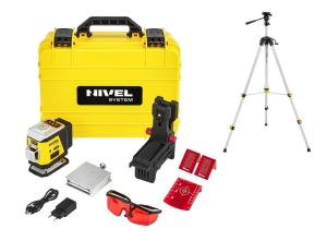 Nivel System CL3R LASER KRZYŻOWY CZERWONY 3x360  Zestaw ze statywem SJJ-M1 EX