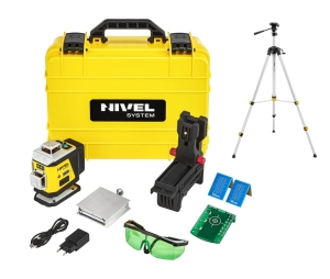 Nivel System CL4B LASER KRZYŻOWY NIEBIESKI 4x360 Zestaw ze statywem SJJ-M1 EX