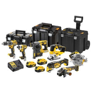 DEWALT DCK755P3T 18V XR Zestaw combo DCD796, DCF887, DCS570 DCS334, DCS355, DCH273, DCG405, 3x5Ah, ładowarka, 3 x TSTAK