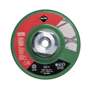 RUBI Tarcza do szlifowania FLAP 50/60 ZGRUBNY 115MM