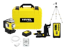Nivel System CLx3G LASER KRZYŻOWY ZIELONY 3x360  Zestaw ze statywem SJJ-M1 EX i odbiornikiem RD800