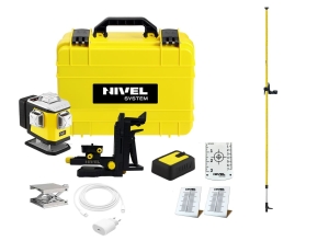 Nivel System CL5R LASER KRZYŻOWY CZERWONY 5x360 Zestaw z tyczką rozporową LP-36