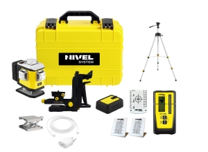 Nivel System CL5R LASER KRZYŻOWY CZERWONY 5x360 Zestaw ze statywem SJJ-M1 EX i odbiornikiem RD800