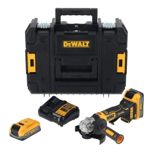DCG404S2T DEWALT 18V XR KOMPAKTOWA SZLIF. KĄTOWA 125MM BODY 2x3,5ah