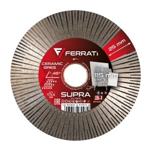 SUPRA FERRATi 115 Tarcza diamentowa tnąca i szlifująca 115mm