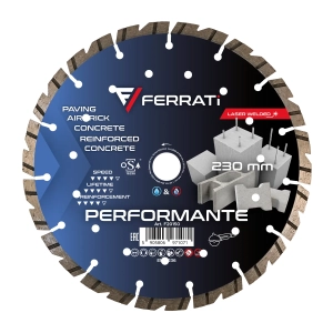 PERFORMANTE FERRATi 230 Tarcza diamentowa tnąca 230mm