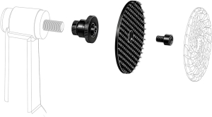 DISTAR Zestaw Adapterów z talerzem do padów Szlifierskich do miniszlifierek d5,8/9,6 