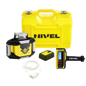 Nivel System NL320R DIGITAL NIWELATOR LASEROWY CZERWONY z czujnikiem cyfrowym , Spadki Manualne