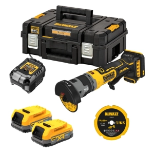 DCG430E2T DEWALT PRZECINARKA 76 MM 2x1.7AH POWERSTACK 18V XR