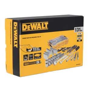 DWMT45402-1 DEWALT ZESTAW 131 CZĘŚCI - GWINTOWANA GŁOWICA 1/4 3/8 MTS SAE/MM