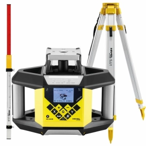 Nivel System NL340R DIGITAL NIWELATOR LASEROWY CZERWONY z czujnikiem cyfrowym ZESTAW Statywem SJJ1 i Łatą LS-24 Spadki Cyfrowe