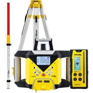 Nivel System NL640R DIGITAL NIWELATOR LASEROWY CZERWONY z czujnikiem cyfrowym , Statywem SJJ1 i Łatą LS-24 Spadki Cyfrowe