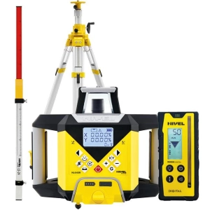 Nivel System NL640R DIGITAL NIWELATOR LASEROWY CZERWONY z czujnikiem cyfrowym , Statywem SJJ32 i Łatą LS-24 Spadki Cyfrowe
