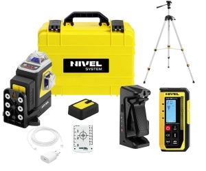 Nivel System CLx3R MOTOR LASER KRZYŻOWY CZERWONY 3x360 Zestaw ze Statywem SJJ M1 EX i odbiornikiem CLS 310