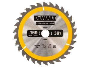DT1932 DEWALT Tarcze do pilarek ręcznych 160x20mm 30T (AC)