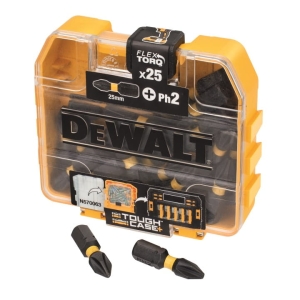 ZESTAW BITÓW UDAROWYCH DEWALT TORSION - PZ2 25szt